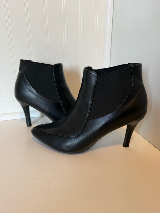 Allegra K Shoes - Allegra K Women’s Black Pointed Toe Ankle Booties with Slim Heel